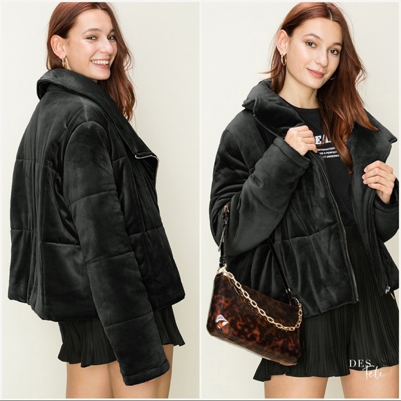 Last 2 - Store Closing‼️ Black Puffer Jacket - Picture 4 of 6